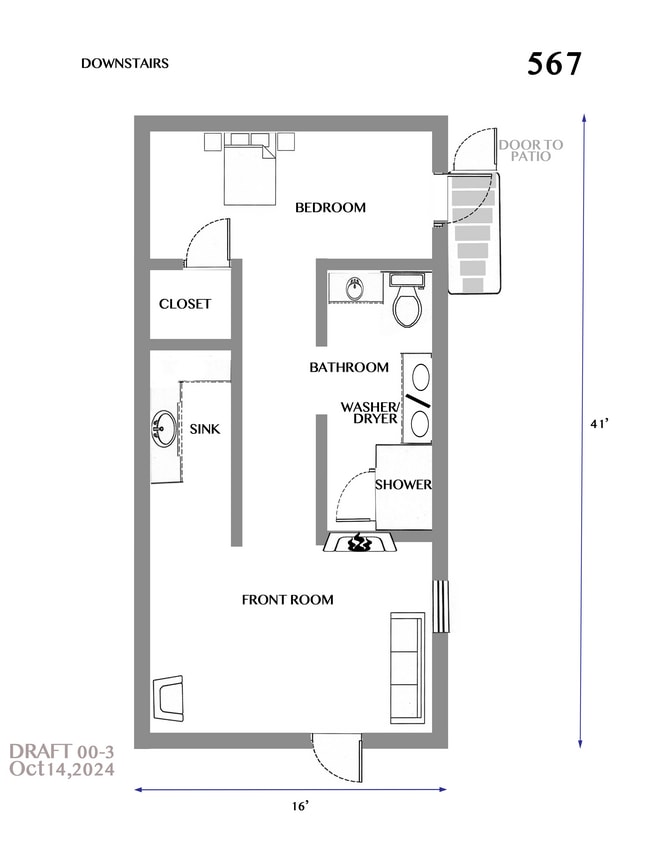 downstairs floorplan - 567 59th St