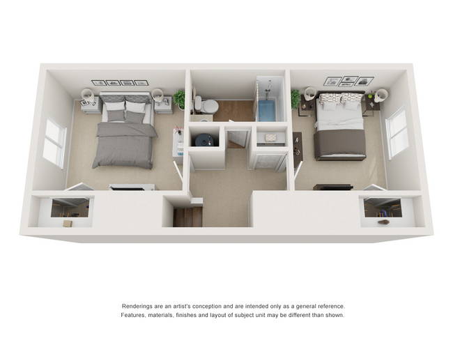 North Star Apartment Homes_2Bed_2FL.jpg - North Star Apartments