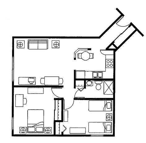 2HAB/1BA - Angel Ridge