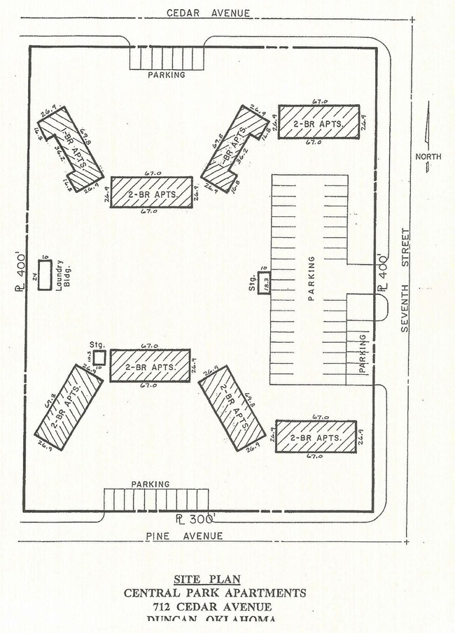 Site Plan - 701 W Pine Ave