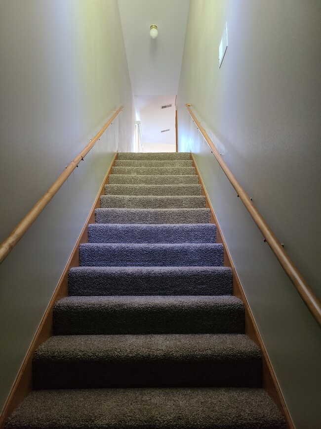 stairs looking up - 867 Pope Street