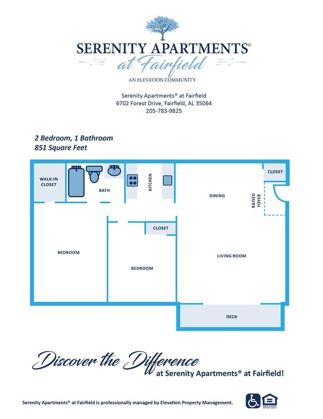 Plano de planta - Serenity at Fairfield