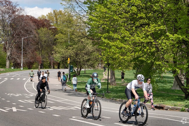 Nearby Prospect Park's bike loop offers locals a safe and fun place to ride.