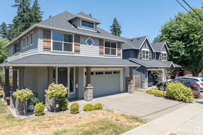 A charming residential street in West Linn.