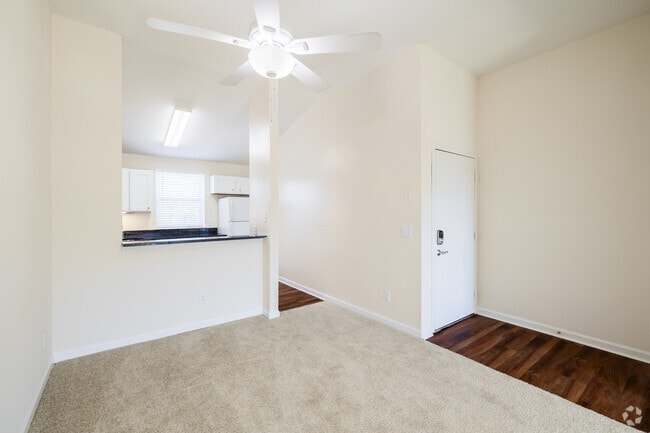 2BA, 1BA - 1,059SF - Kitchen/Living Room - Barclay Place