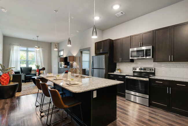 Modern Kitchen with Island & Open Living Room | Discovery Park, Denton TX - Discovery Park