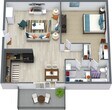 1 Bed 1 Bath Small