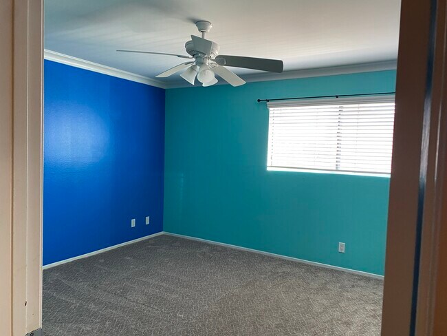 Bedroom #2 - WALLS WILL BE WHITE - large closet and fan - 3852 Bentley Ave