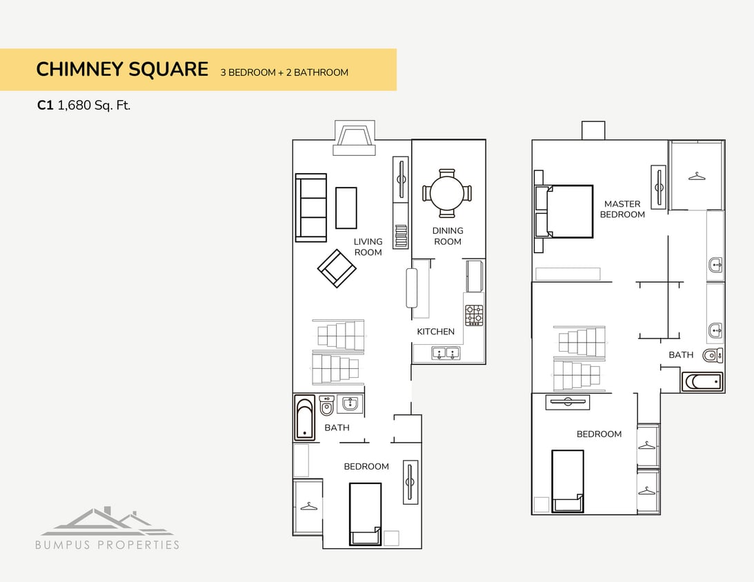 Floorplan - Chimney Square Apartments