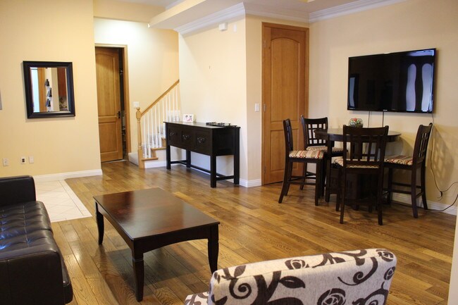 Living Room - Looking from fireplace to Stair - 216 N Buena Vista St