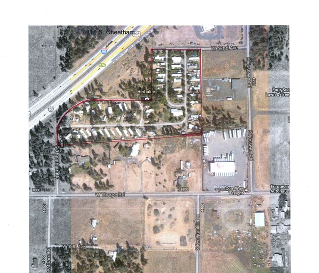 Aerial Photo - Hideaway Mobile Home Park