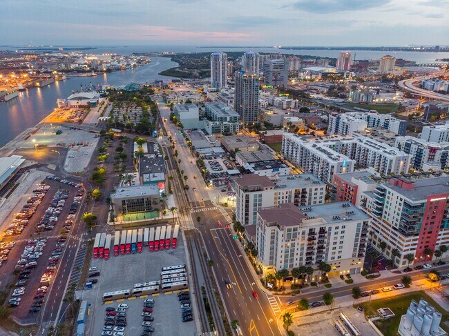 Aerial of Channel District (Ventana building is towards bottom right of photo) - 1227 E Madison Street