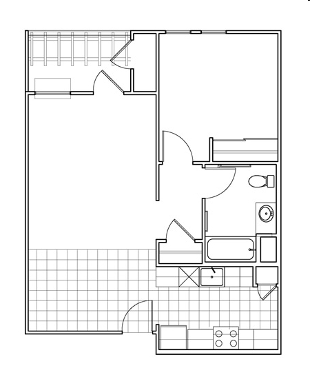 1HAB/1BA - Oak Tree Village