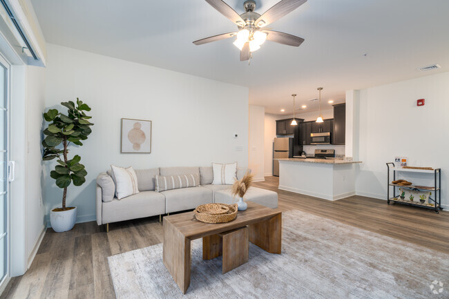 3BR, 2BA - 1,372SF - Living Room - Hadley Place Apartments