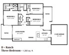 D – Ranch Three Bedroom