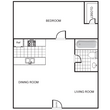 One bedroom, One Bathroom, 535 SQFT