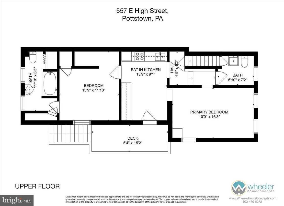 557 E High St, Pottstown, PA 19464 House Rental in Pottstown, PA