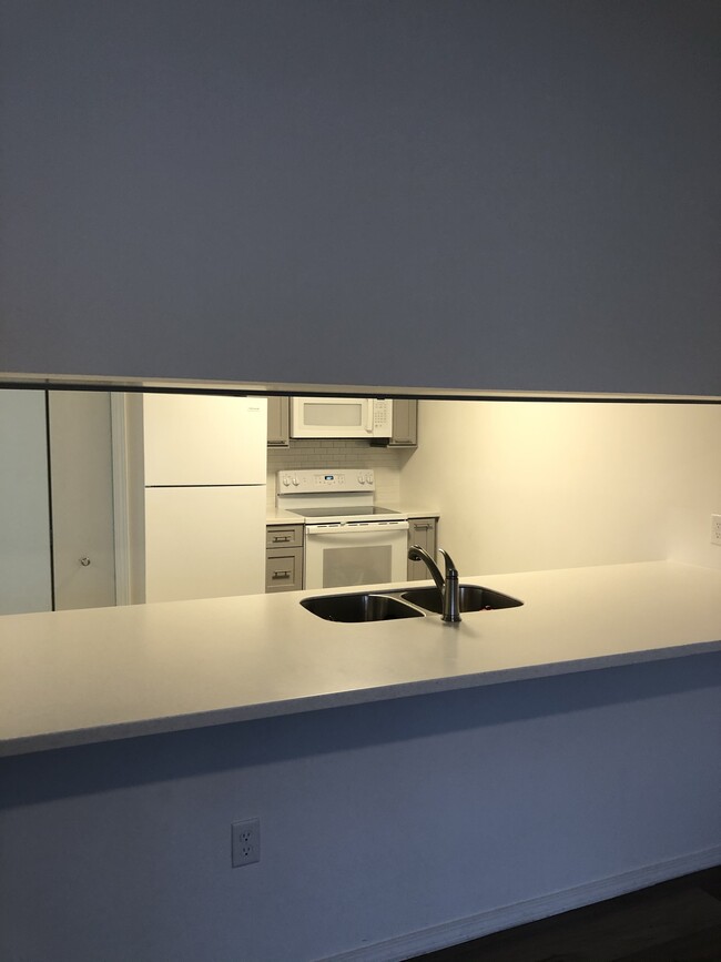 Kitchen view from living room - 525 Riverine Dr