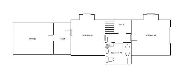2nd Floor Layout - 719 Wistar St