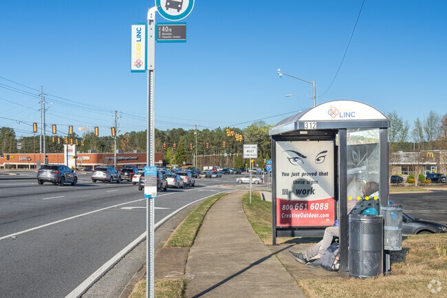 You'll find bus stops throughout Kennesaw on the main roads.