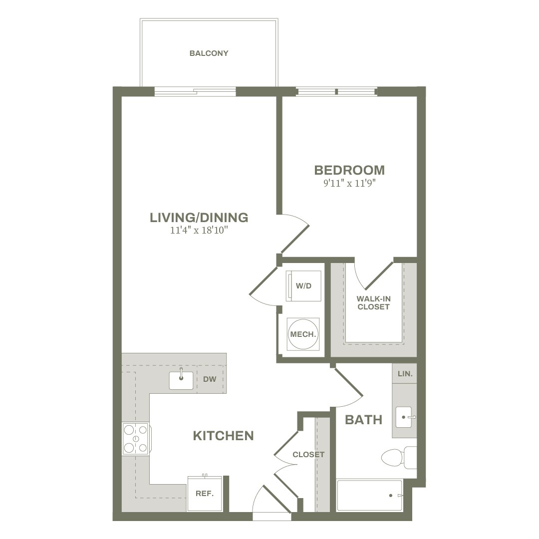 Ten60 Bolivar – 1 Bed Type 2