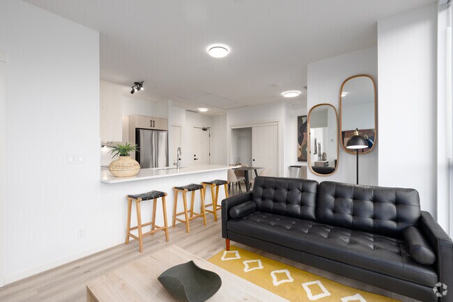 2 chambres, 2 salles de bain - 66,6 m² - Salon - The HAT @ 9th