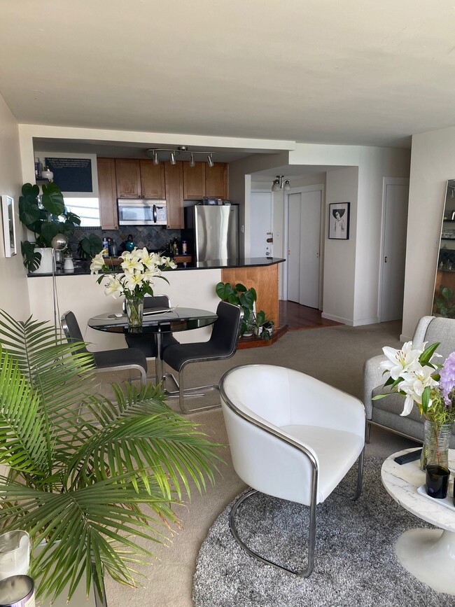 Kitchen, dining bar, living room - 1150 N Lake Shore Dr