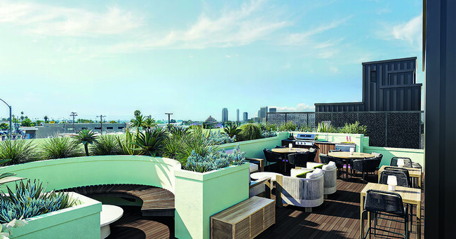 Find your community at Bloom’s rooftop retreat, the perfect spot to connect, relax, and savor stunning views. - Bloom on Hayworth