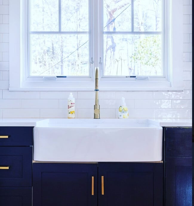 Beautiful Farm Sink Looking Into Backyard - 260 Cherry Dr