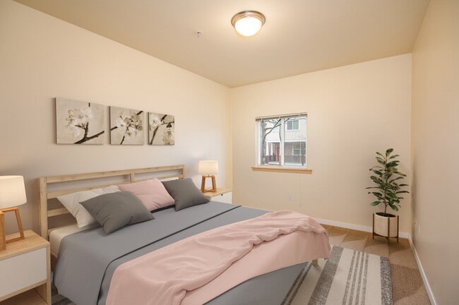 Fairview Village | Spacious Bedroom View with Wall to Wall Carpeting - Fairview Village Apartments