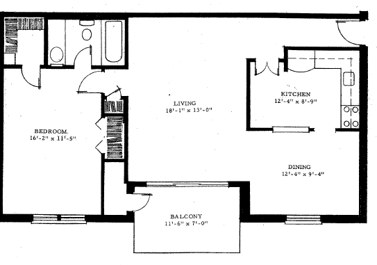 1BR/1BA - Homeland Gardens Apartments