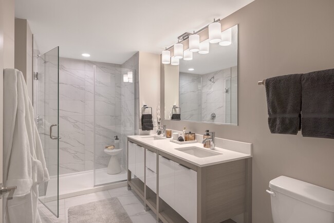 Spa-Like Bathrooms at Three Light Luxury Apartments - Three Light Luxury Apartments