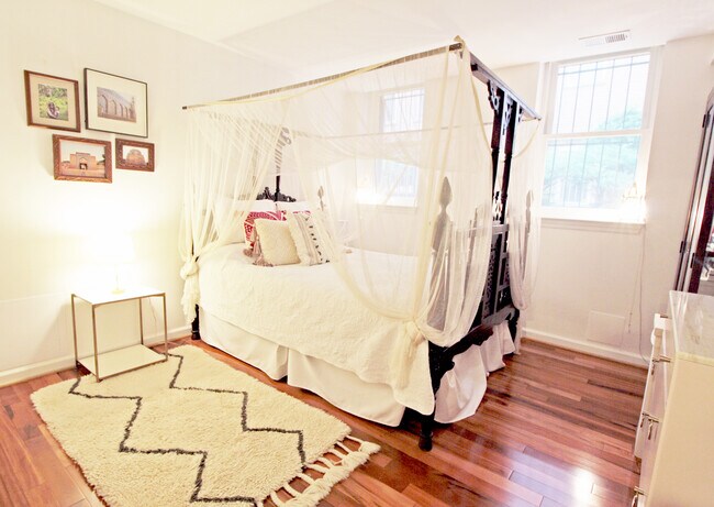 Master bedroom feat. black-out shades - 2627 Adams Mill Rd NW
