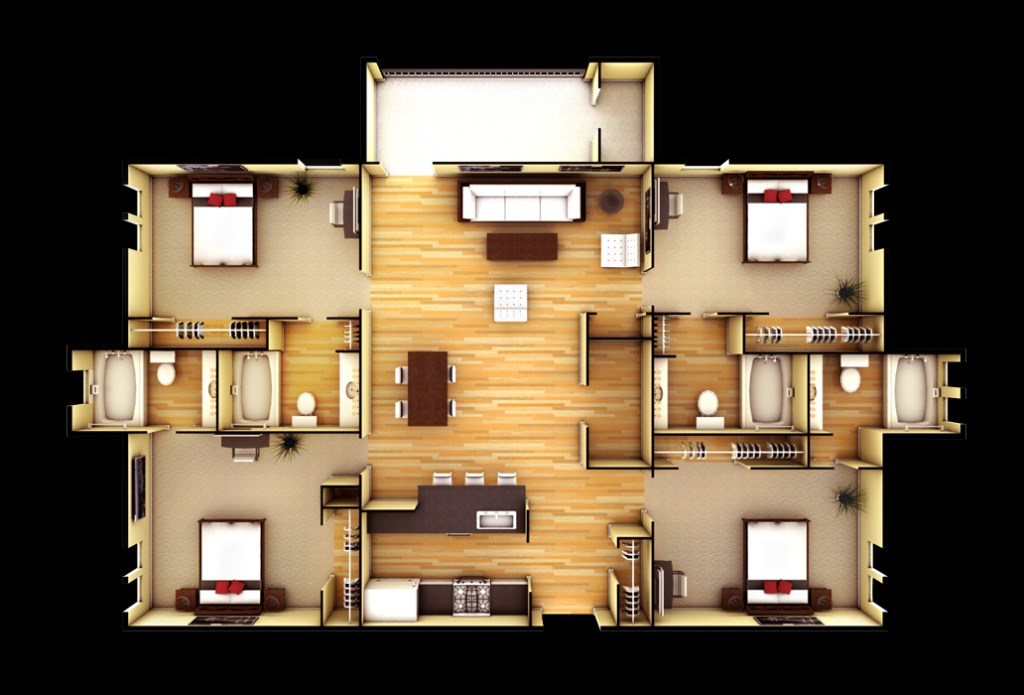 Floor Plan - 3301 Melrose Club Blvd
