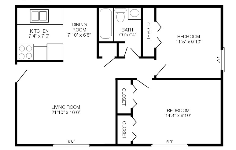 Westview Heights – 2 Bedroom Den