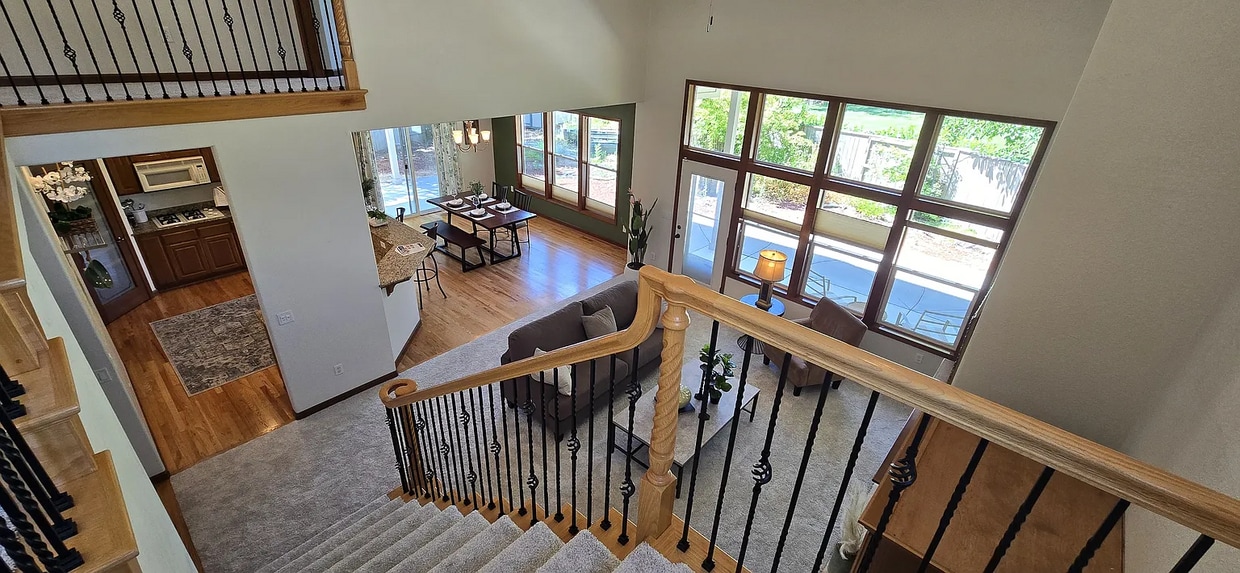 Living room and dining room - 724 Williams Ct
