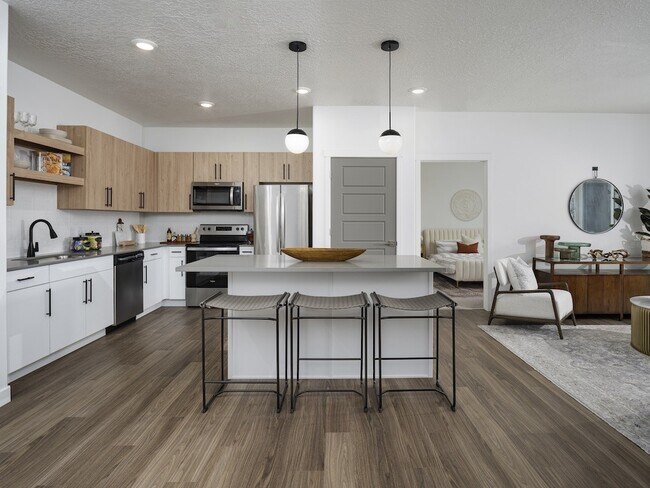 Cocina con isla - Amara Apartments