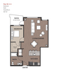 1 Bedroom Plan 1B