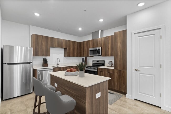 Cocina decorada virtualmente - Mesa Vista