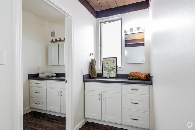 2BR, 2BA - 1,000 SF bathroom - North Street Apartments