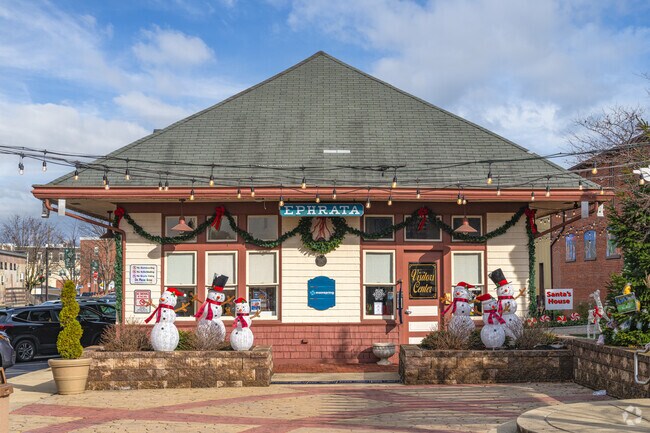 An old train station in Ephrata has been converted into the visitors center.