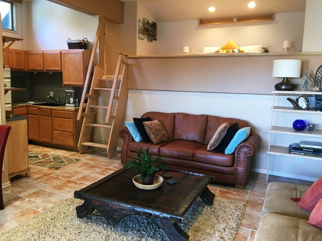 Partial view: Living R, Kitchen & Upper Loft - 8567 Walnut Dr