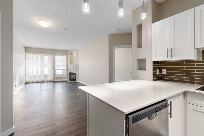 Salon - 2 chambres, 2 salles de bain - The Ashby - The Residences on 104th