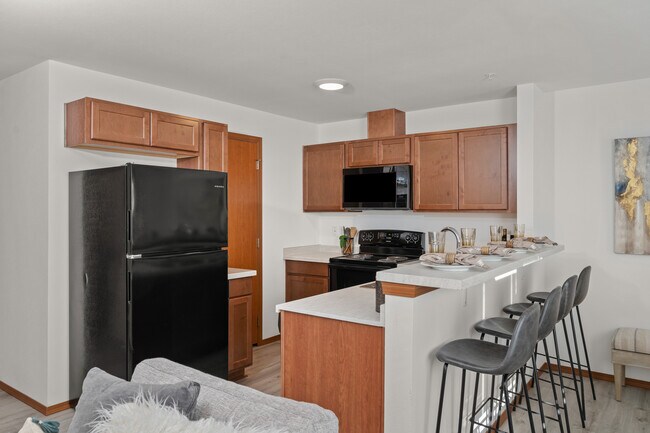 Vista de la cocina desde el salón. - Fairground Apartments Phase 2
