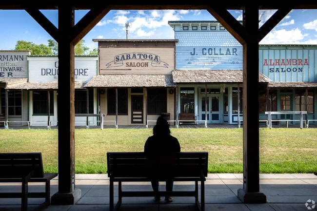 Step into the past at the original Dodge City downtown district at the Boot Hill Museum.