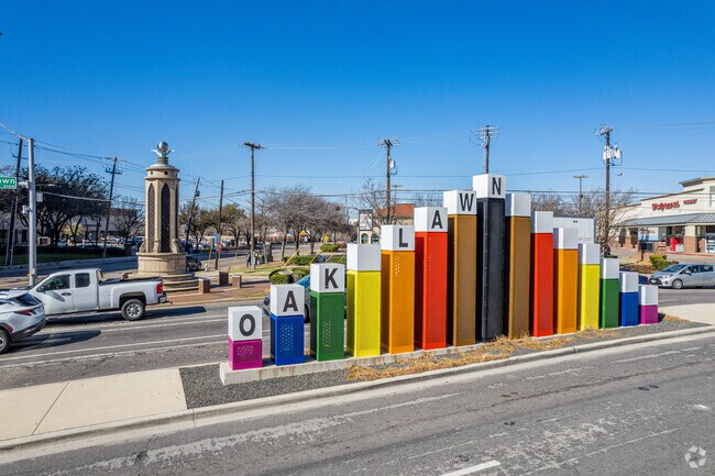 Oak Lawn's colorful monument celebrates the neighborhood’s vibrant, inclusive spirit.
