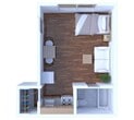 Studio Floor Plan S39 53 1E