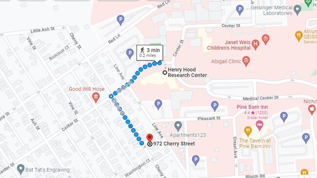 Geisinger es el patio trasero - 972 Cherry St