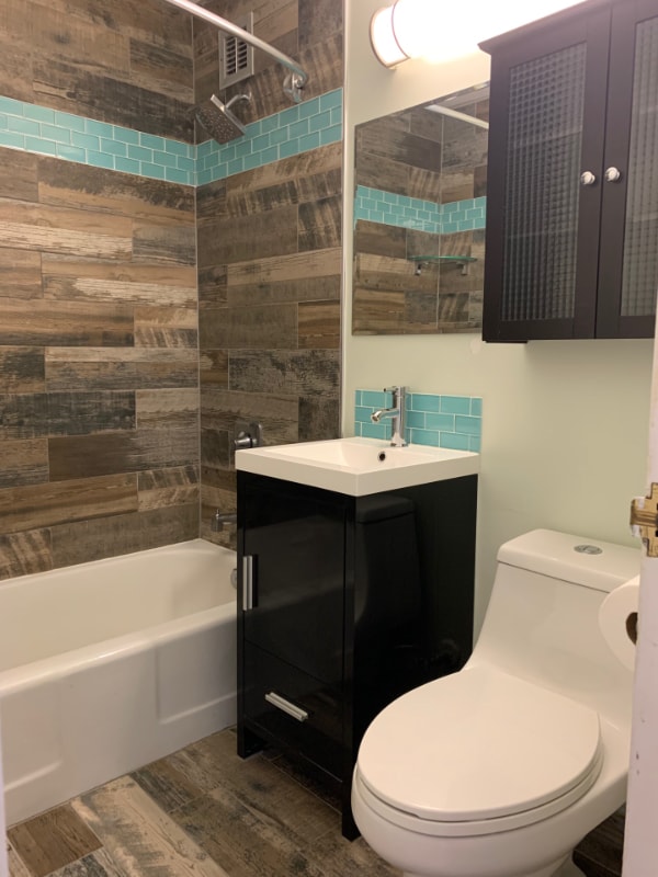 renovated modern bath - 1121 Arlington Blvd