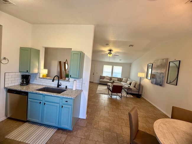 Kitchen, dining nook and living space - 137 Rob Ln